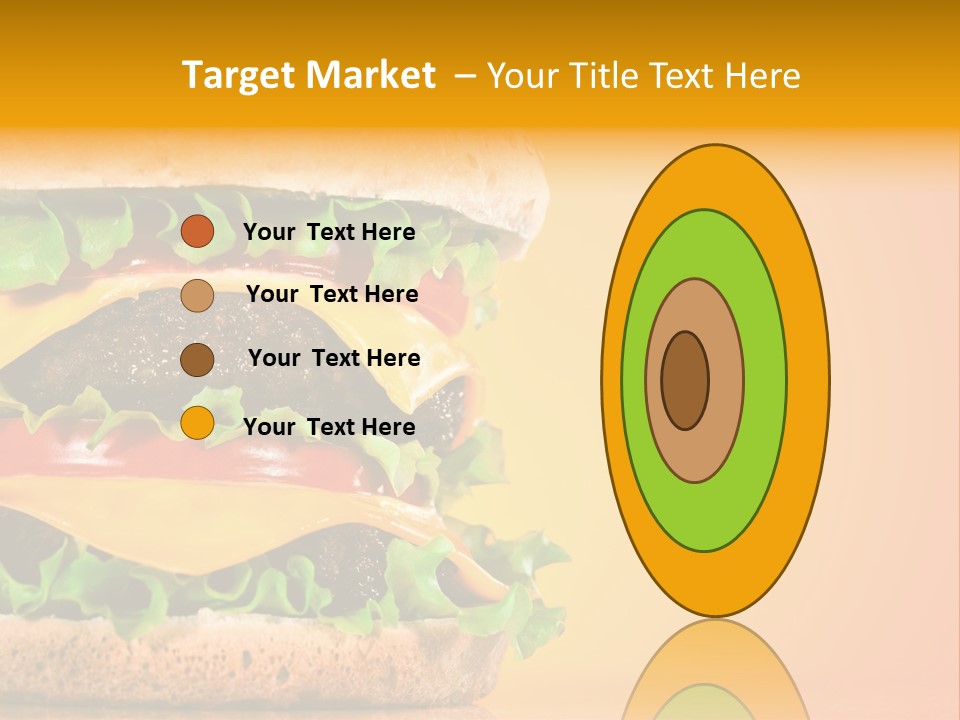 Leaf Tomato Burger PowerPoint Template