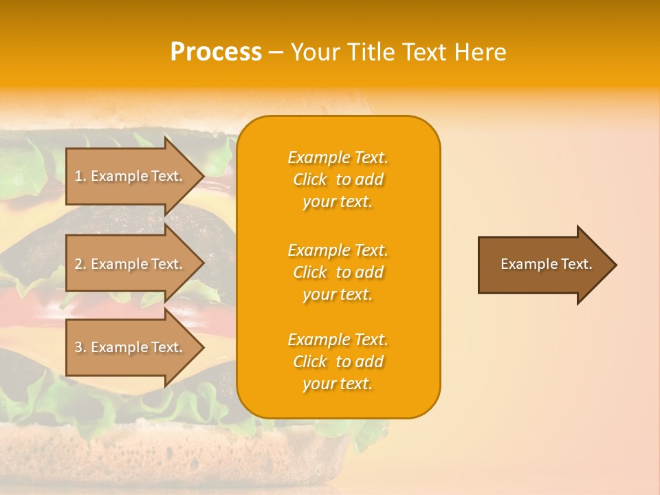Leaf Tomato Burger PowerPoint Template