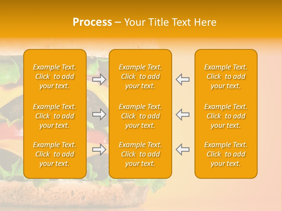 Leaf Tomato Burger PowerPoint Template