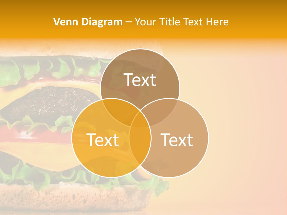 Leaf Tomato Burger PowerPoint Template