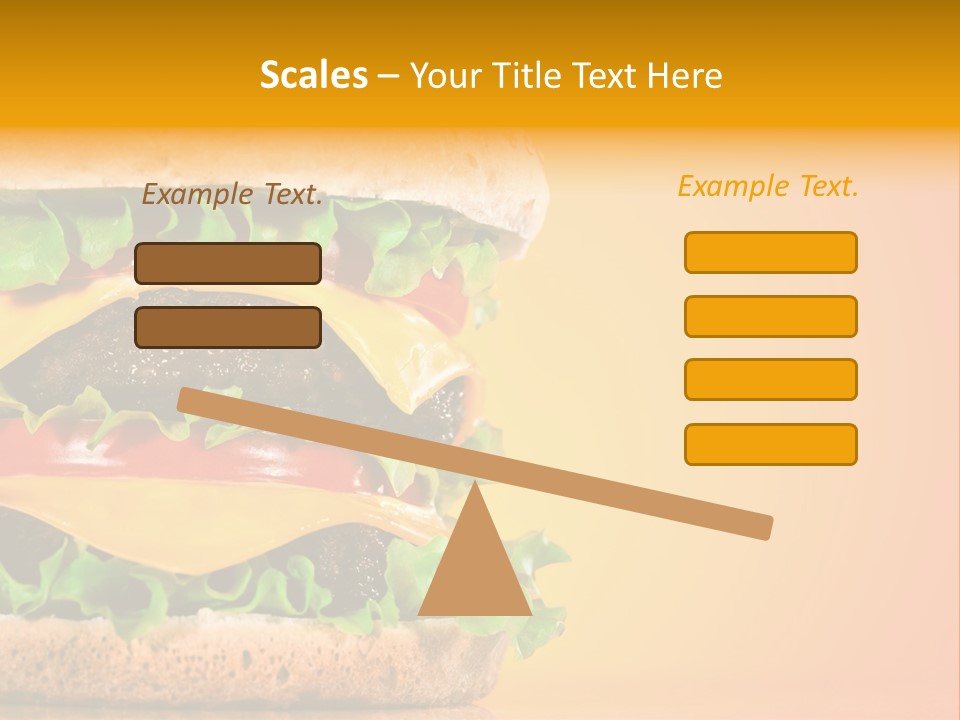 Leaf Tomato Burger PowerPoint Template