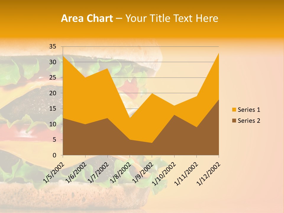 Leaf Tomato Burger PowerPoint Template