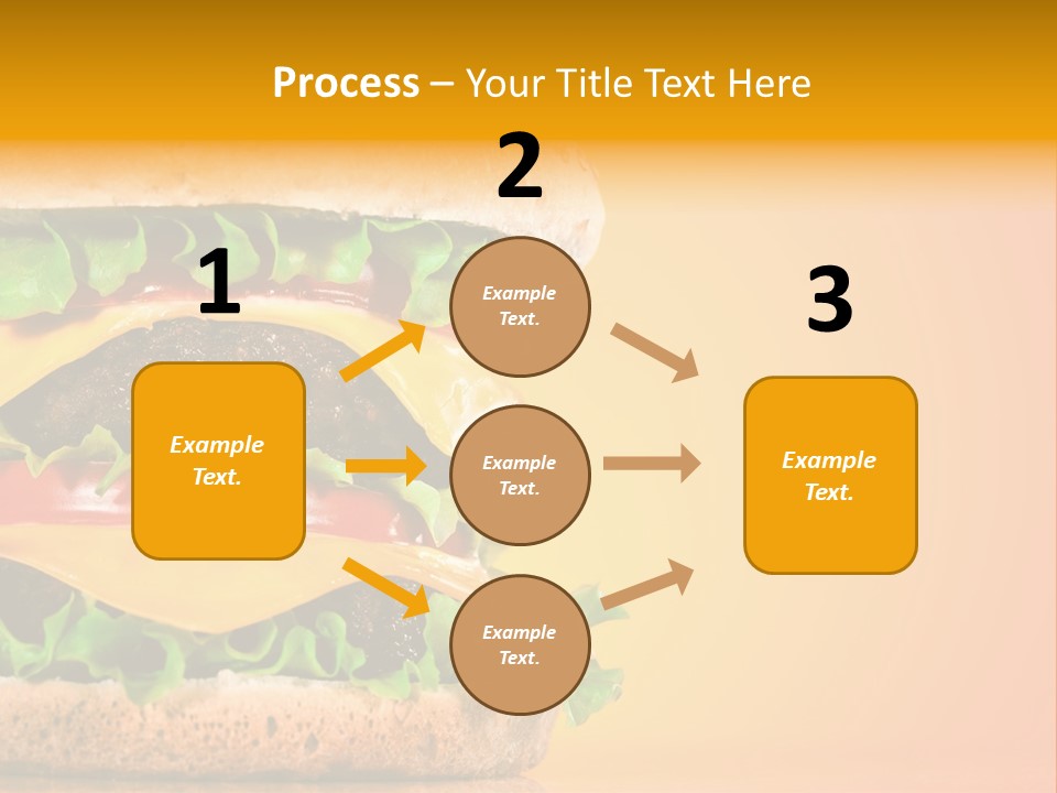 Leaf Tomato Burger PowerPoint Template