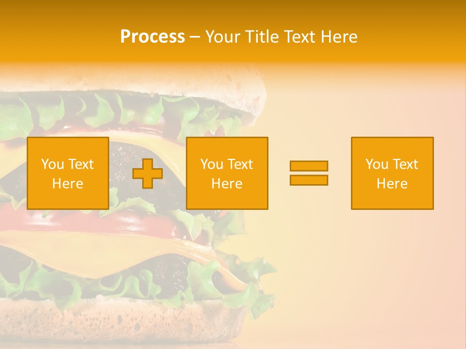 Leaf Tomato Burger PowerPoint Template