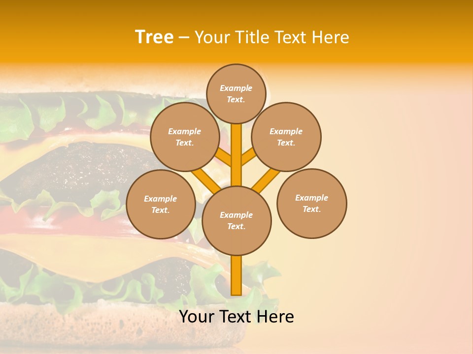 Leaf Tomato Burger PowerPoint Template