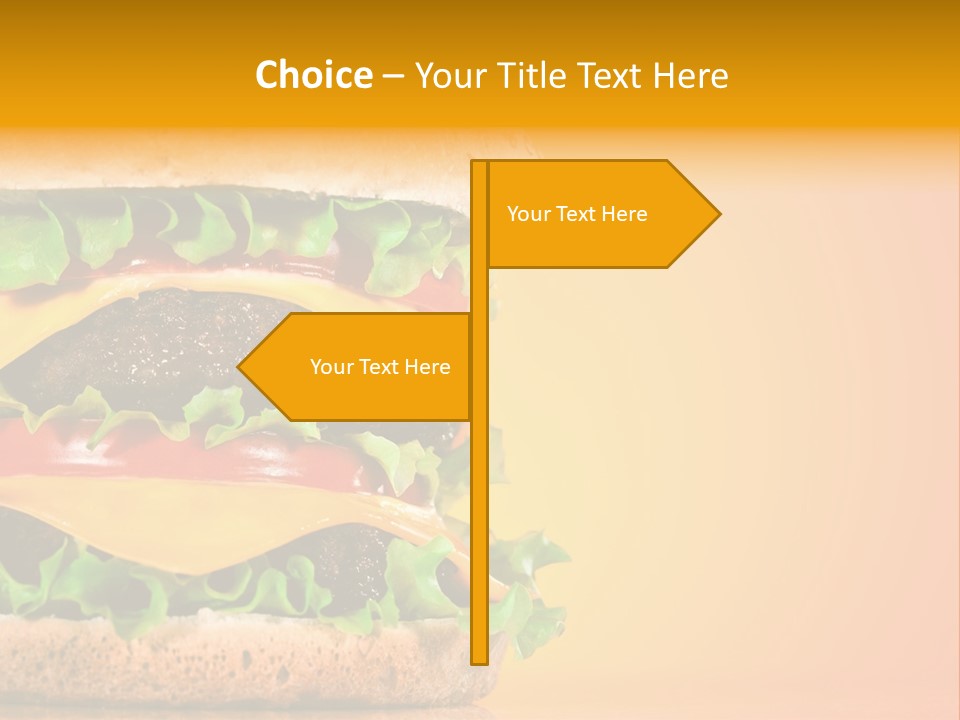 Leaf Tomato Burger PowerPoint Template