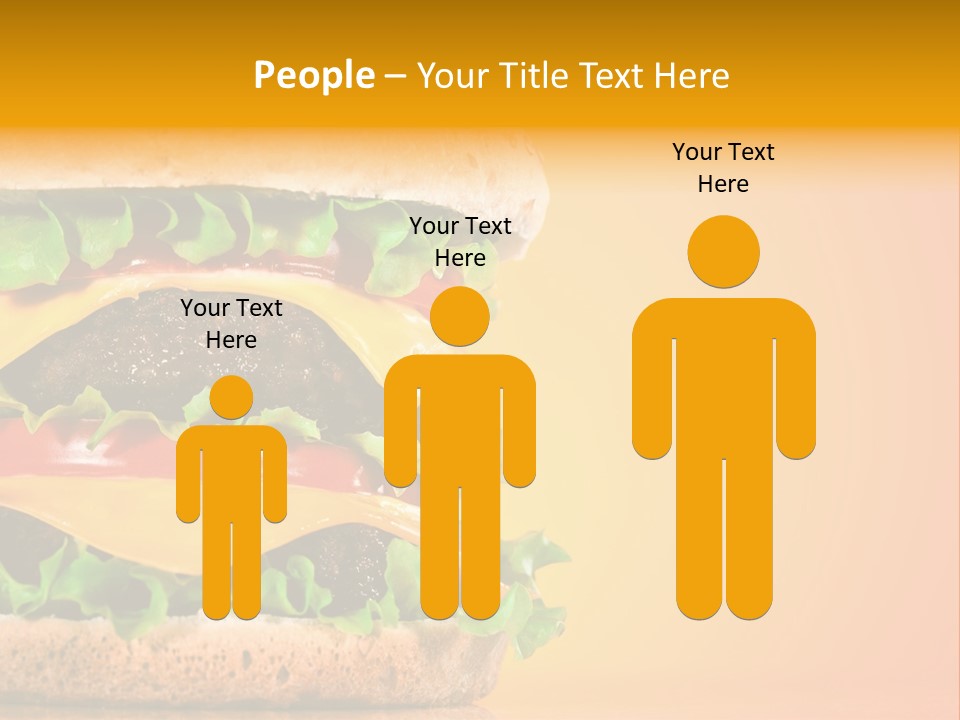 Leaf Tomato Burger PowerPoint Template