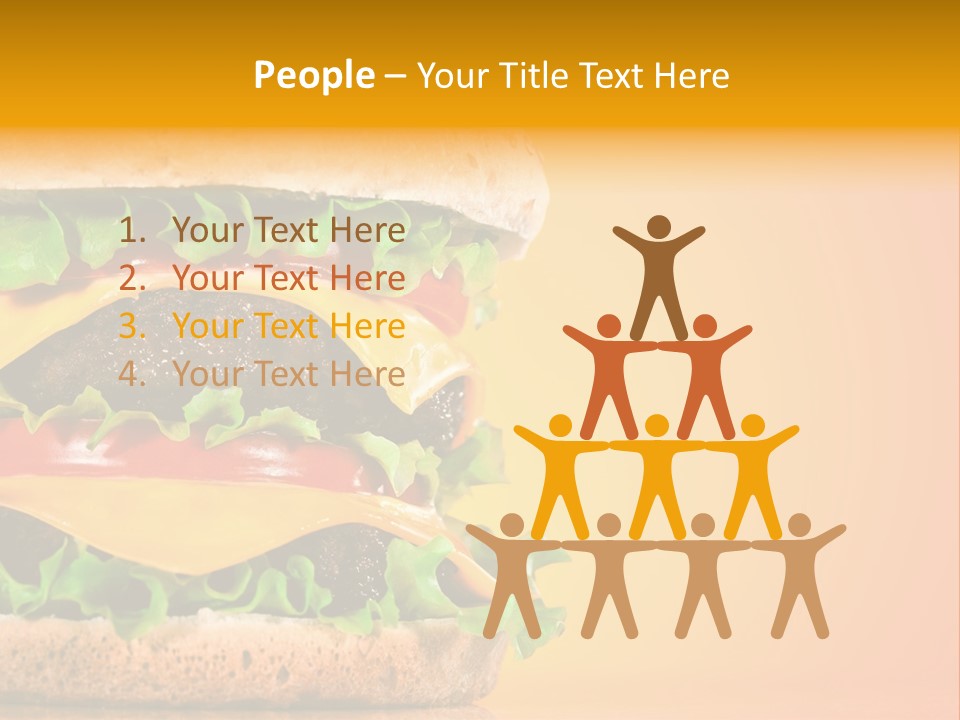 Leaf Tomato Burger PowerPoint Template