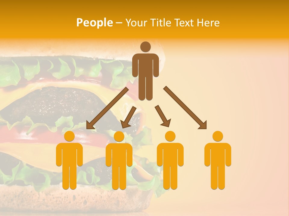 Leaf Tomato Burger PowerPoint Template