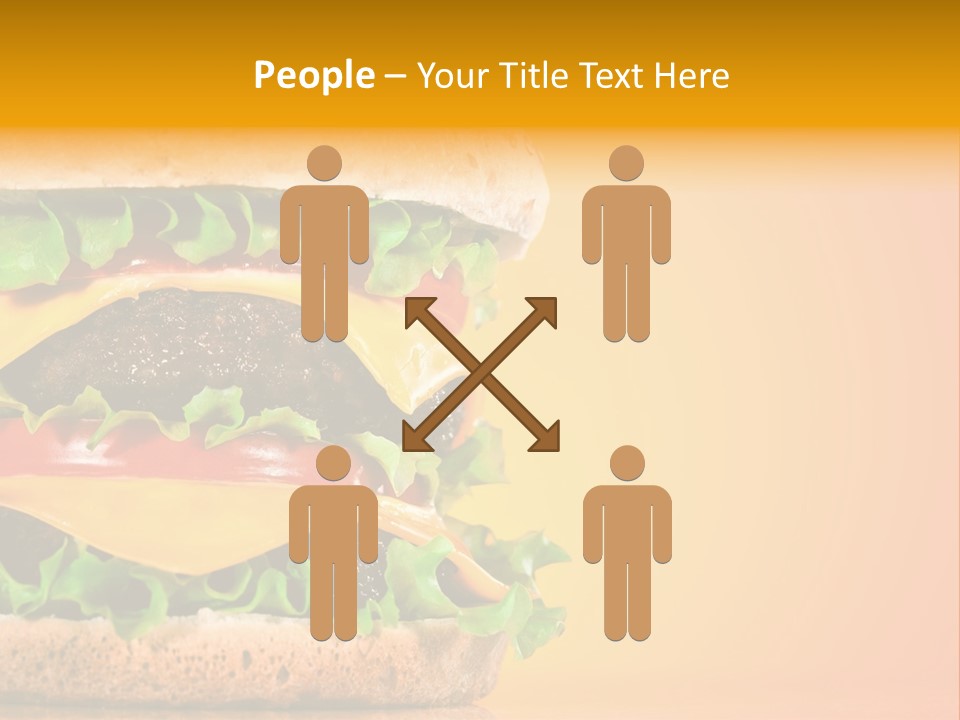 Leaf Tomato Burger PowerPoint Template