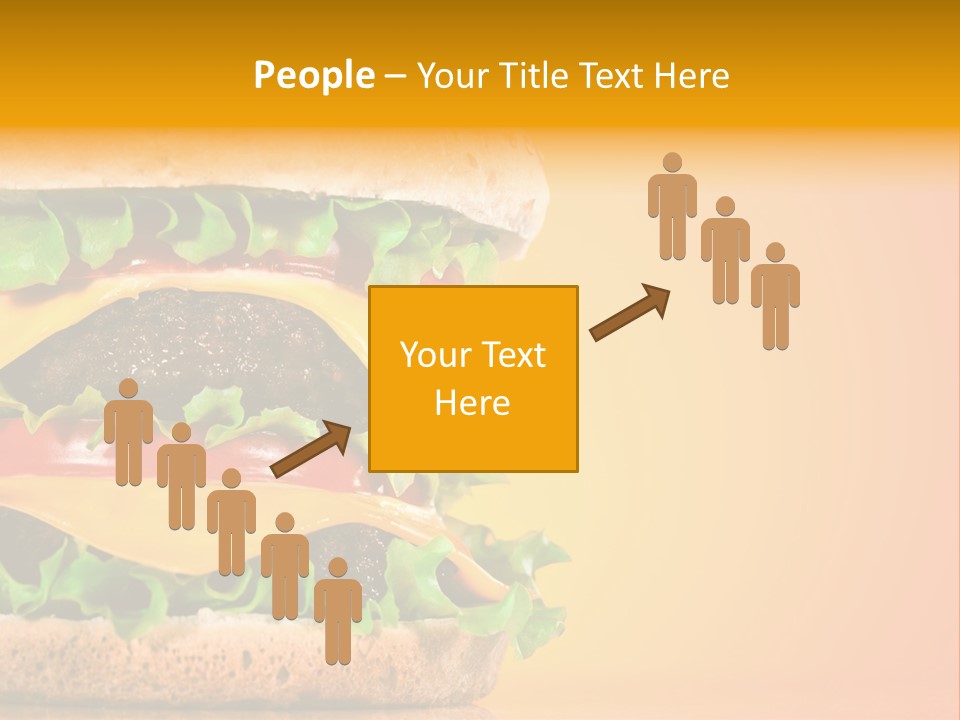 Leaf Tomato Burger PowerPoint Template