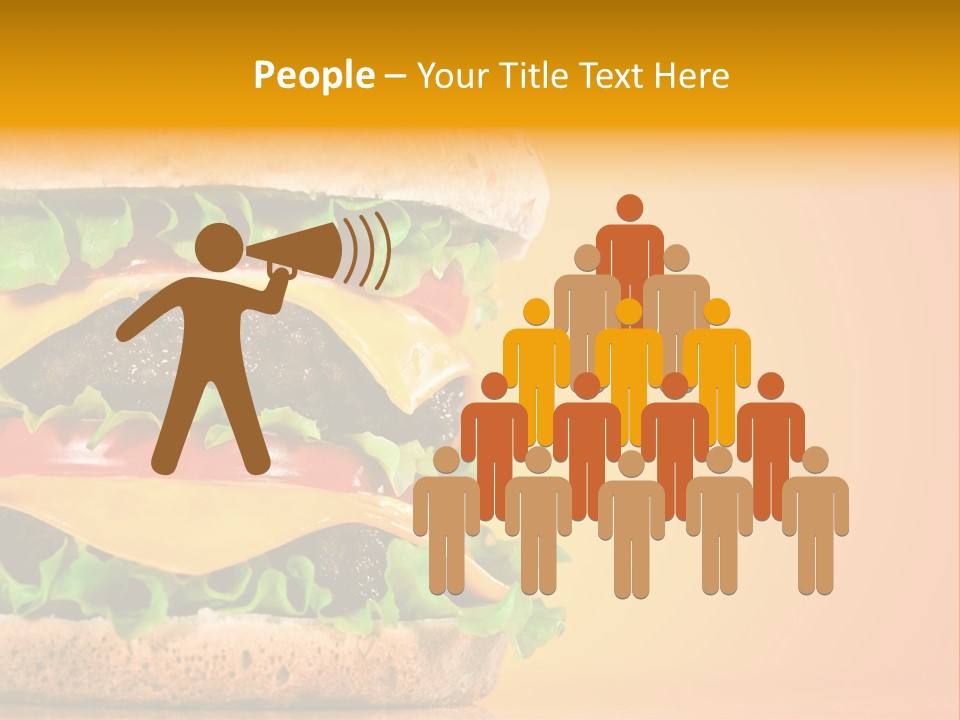 Leaf Tomato Burger PowerPoint Template