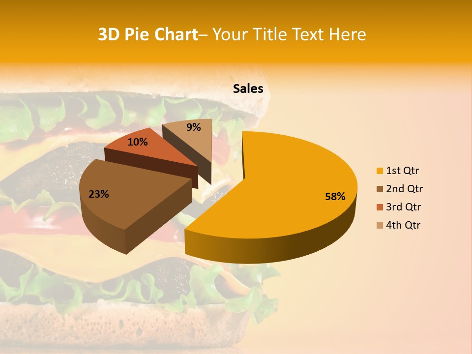 Leaf Tomato Burger PowerPoint Template