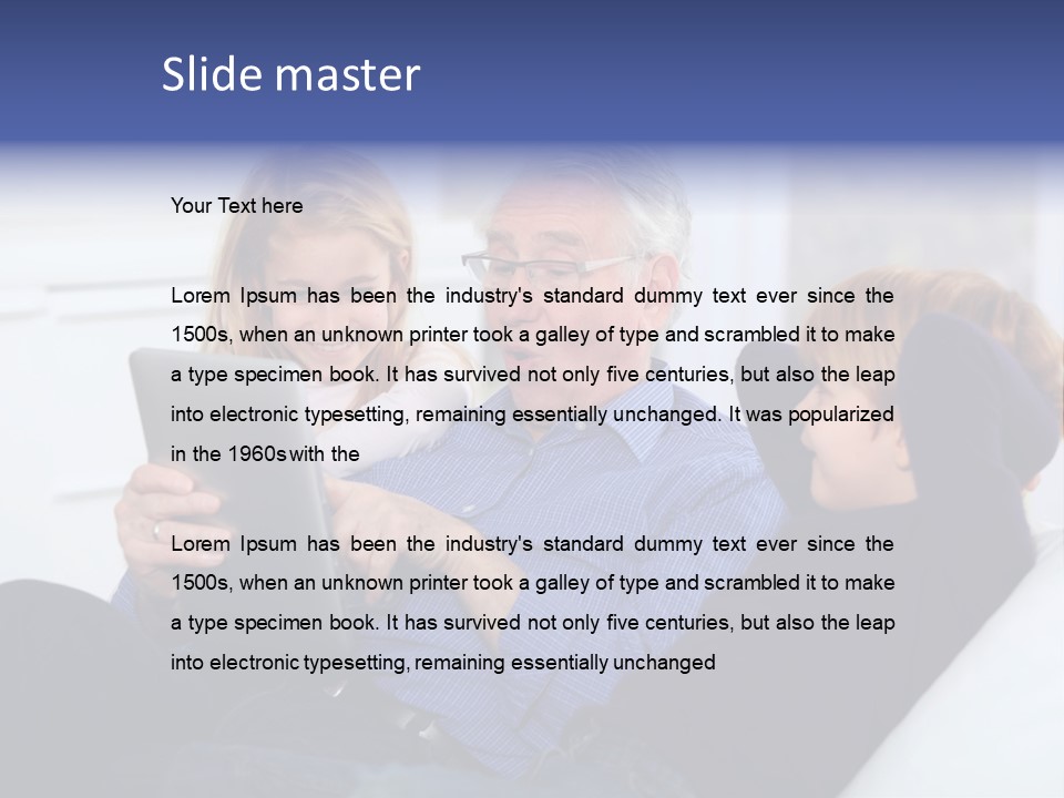 Generation Boy Tablet PowerPoint Template