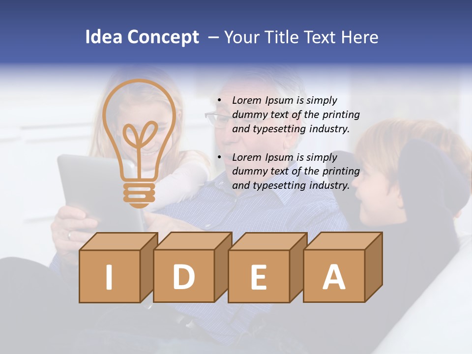 Generation Boy Tablet PowerPoint Template