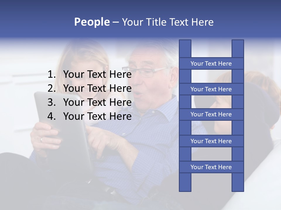 Generation Boy Tablet PowerPoint Template