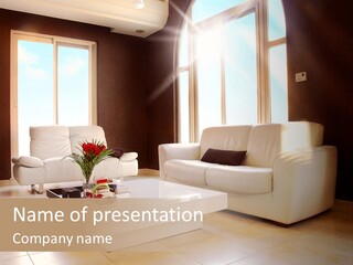 Stylish Home Image PowerPoint Template