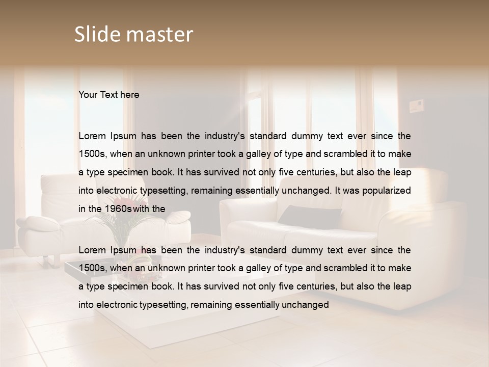 Stylish Home Image PowerPoint Template
