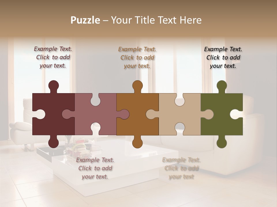 Stylish Home Image PowerPoint Template