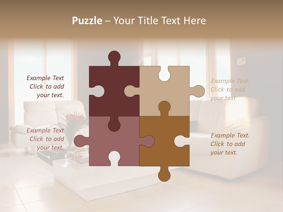Stylish Home Image PowerPoint Template