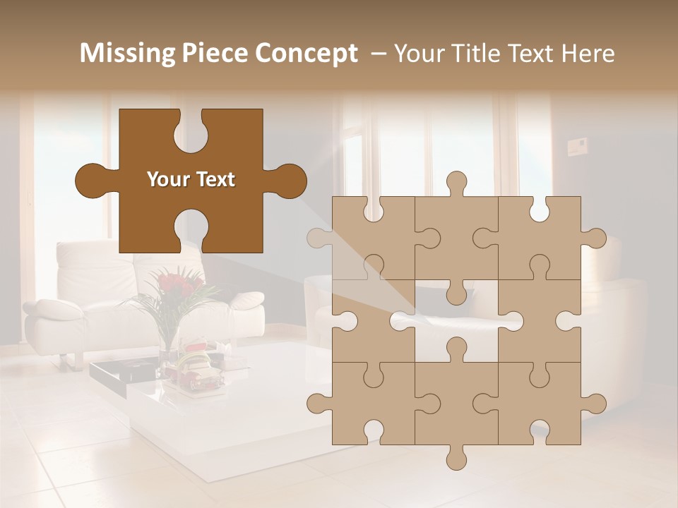 Stylish Home Image PowerPoint Template