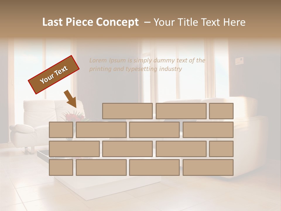 Stylish Home Image PowerPoint Template