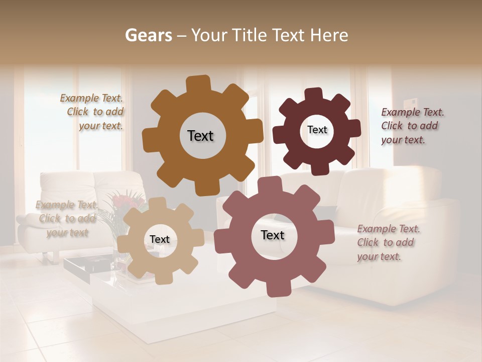 Stylish Home Image PowerPoint Template