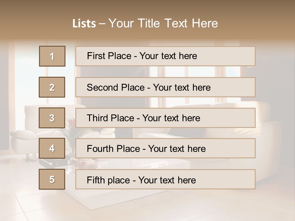 Stylish Home Image PowerPoint Template