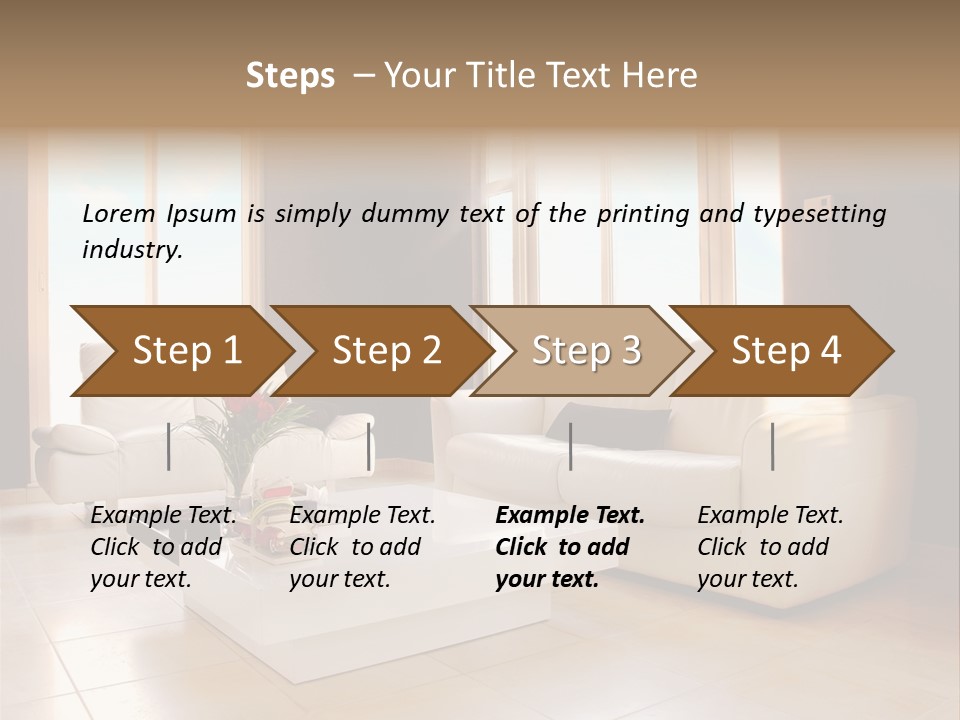 Stylish Home Image PowerPoint Template