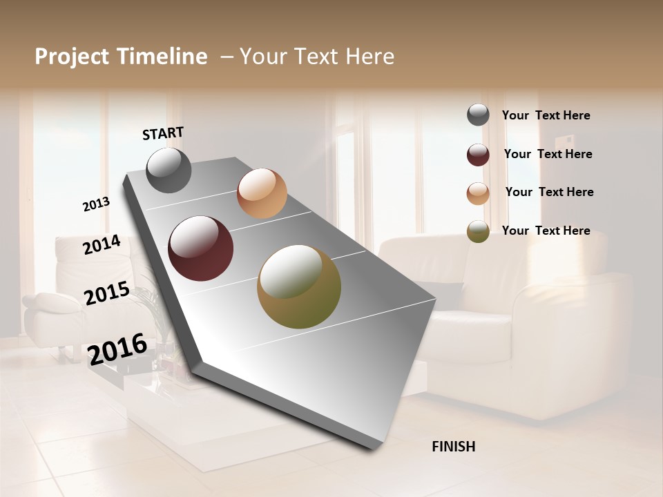 Stylish Home Image PowerPoint Template