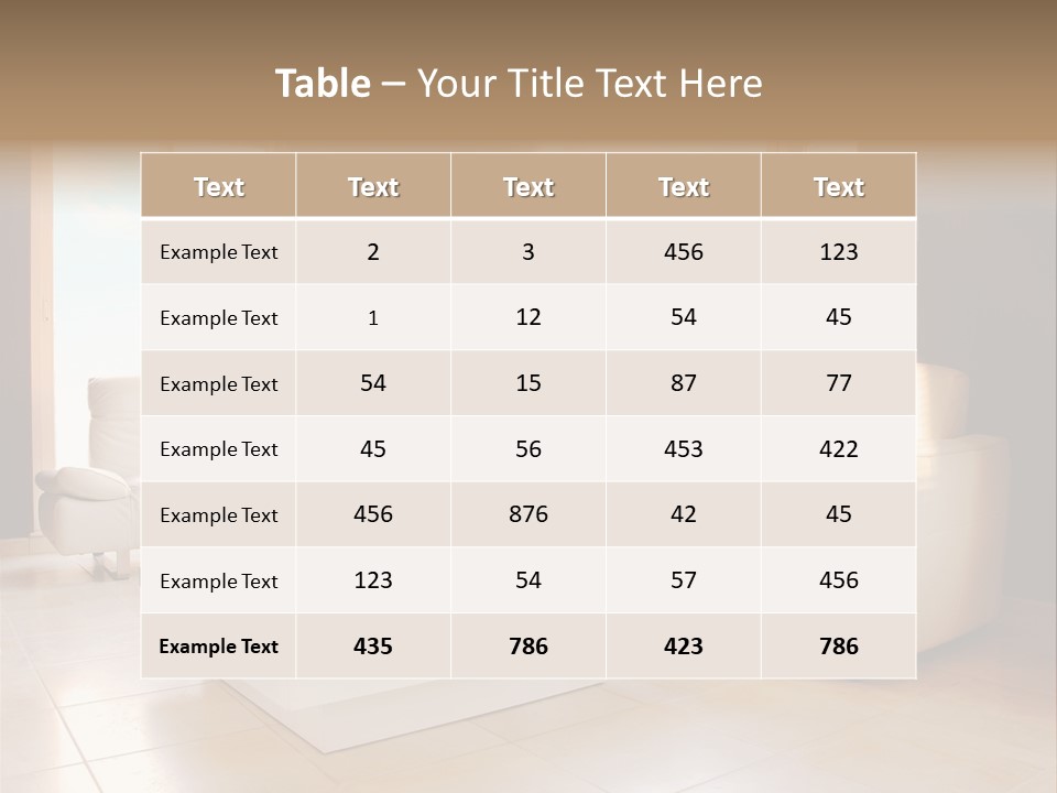 Stylish Home Image PowerPoint Template