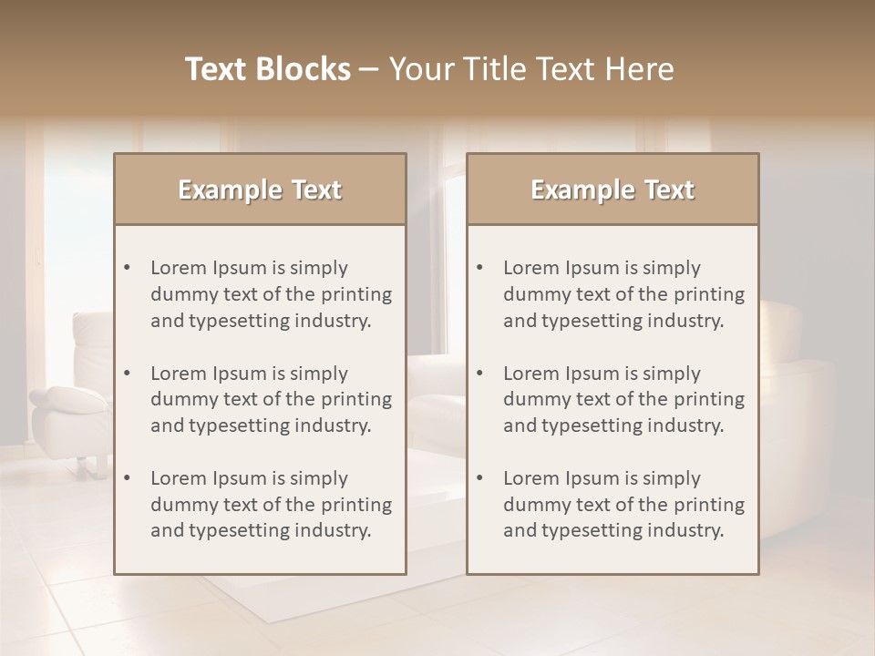 Stylish Home Image PowerPoint Template
