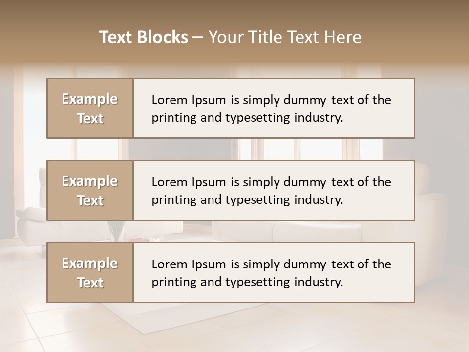 Stylish Home Image PowerPoint Template