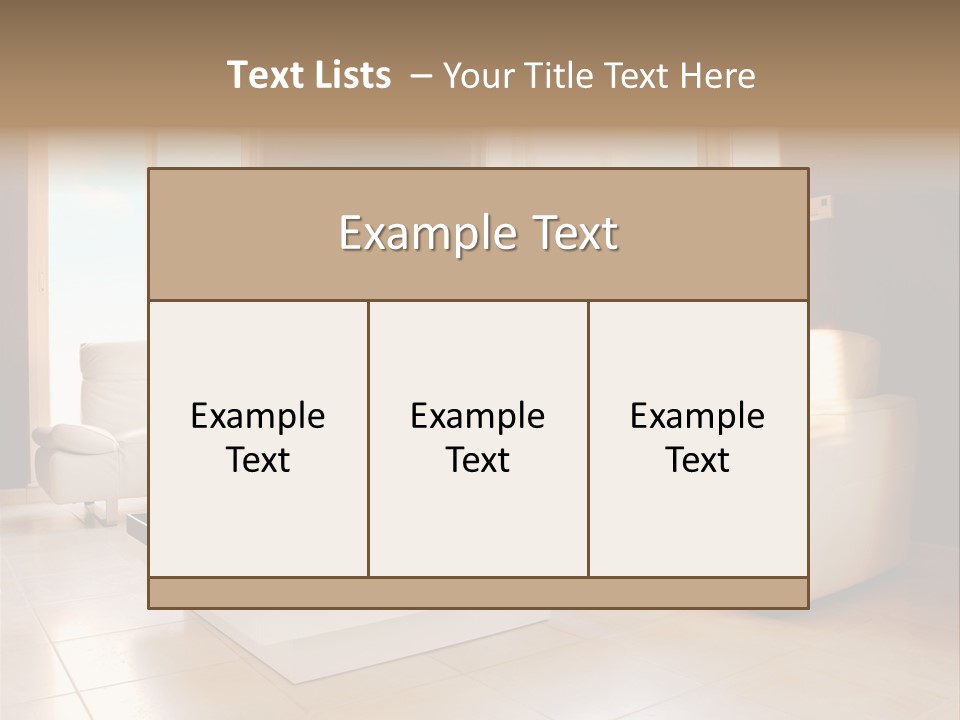 Stylish Home Image PowerPoint Template