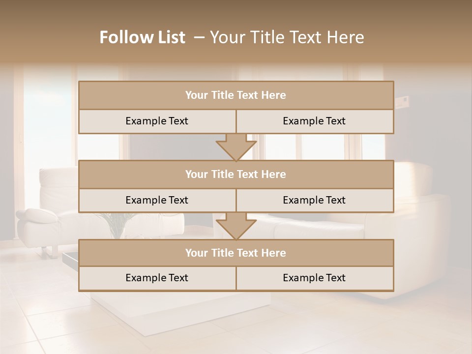Stylish Home Image PowerPoint Template
