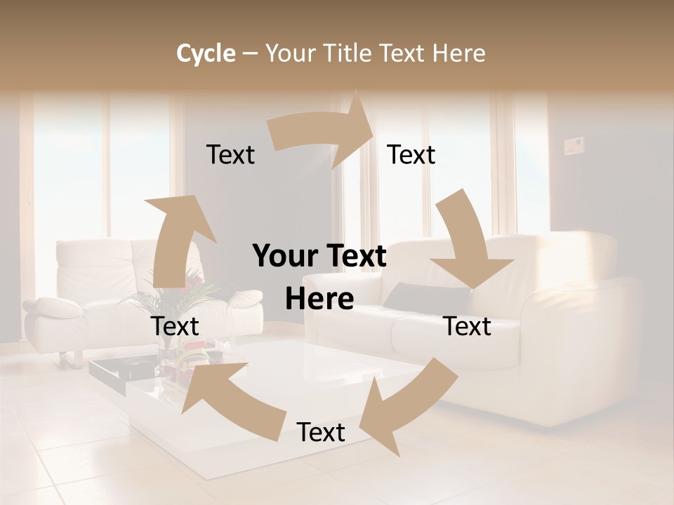 Stylish Home Image PowerPoint Template