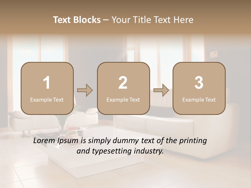 Stylish Home Image PowerPoint Template
