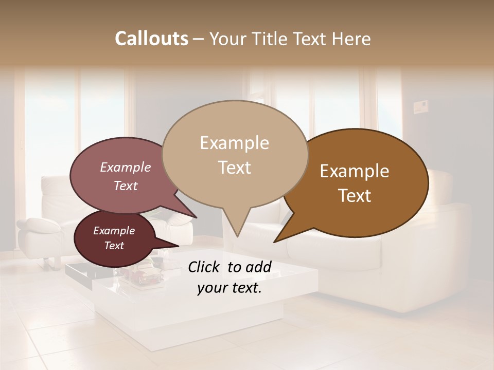 Stylish Home Image PowerPoint Template