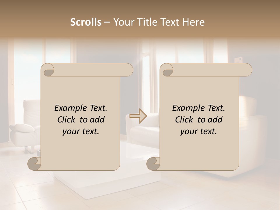 Stylish Home Image PowerPoint Template