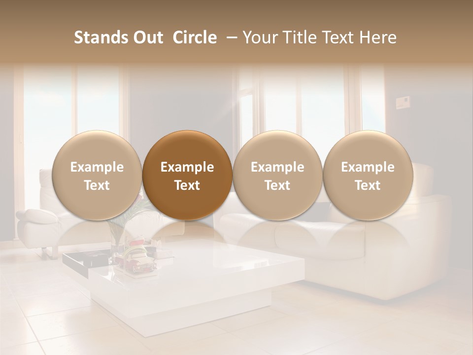 Stylish Home Image PowerPoint Template
