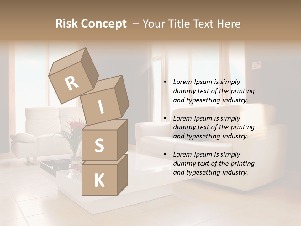 Stylish Home Image PowerPoint Template