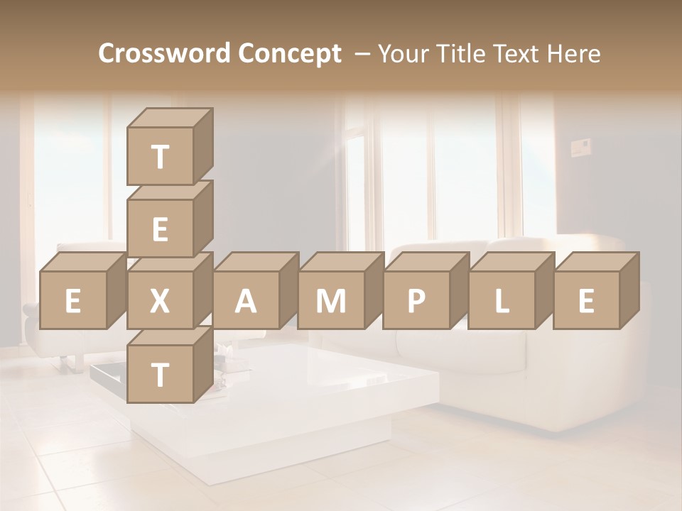 Stylish Home Image PowerPoint Template