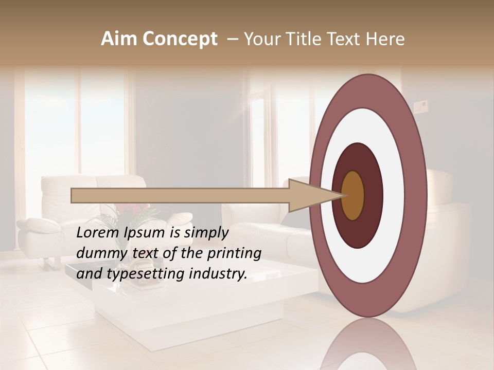 Stylish Home Image PowerPoint Template