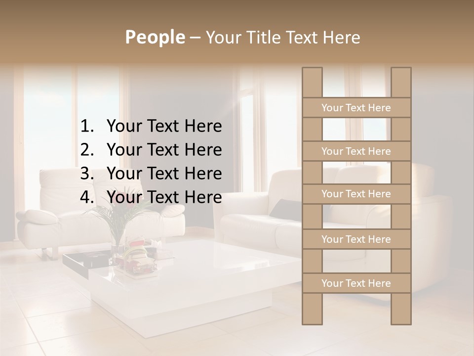 Stylish Home Image PowerPoint Template