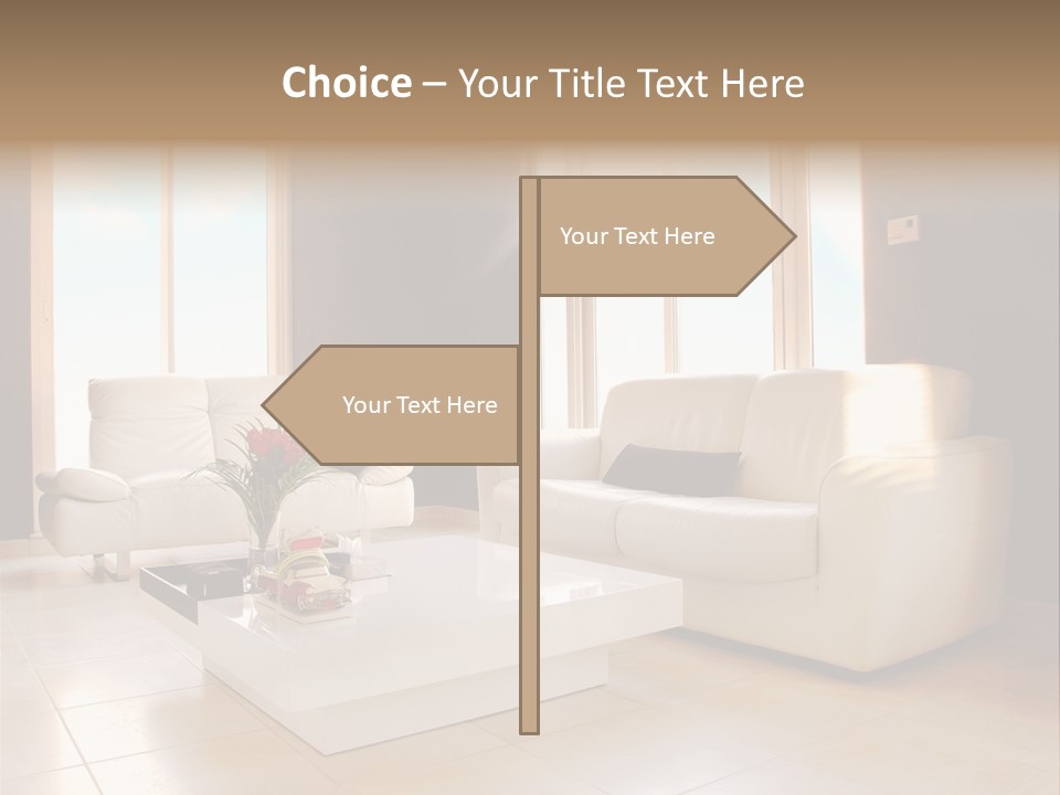 Stylish Home Image PowerPoint Template