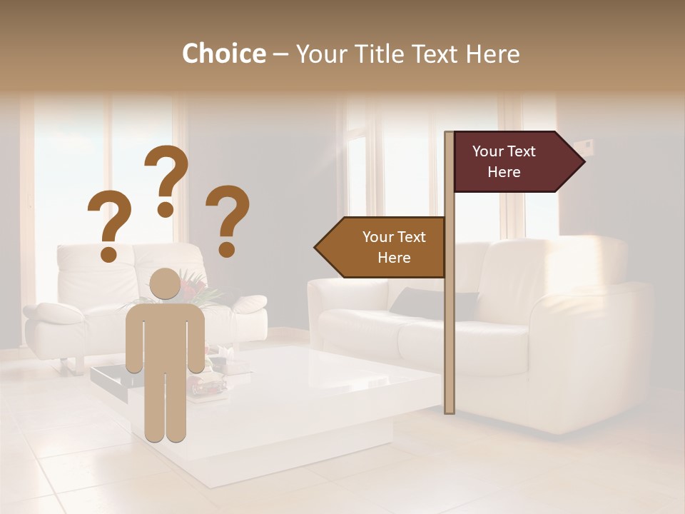 Stylish Home Image PowerPoint Template