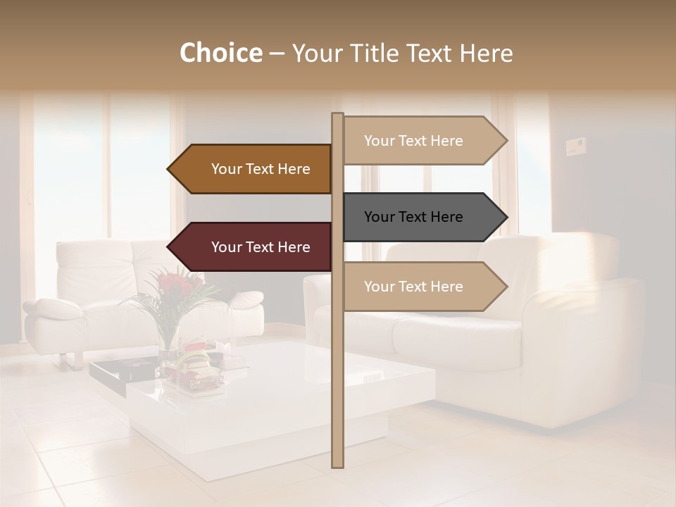 Stylish Home Image PowerPoint Template