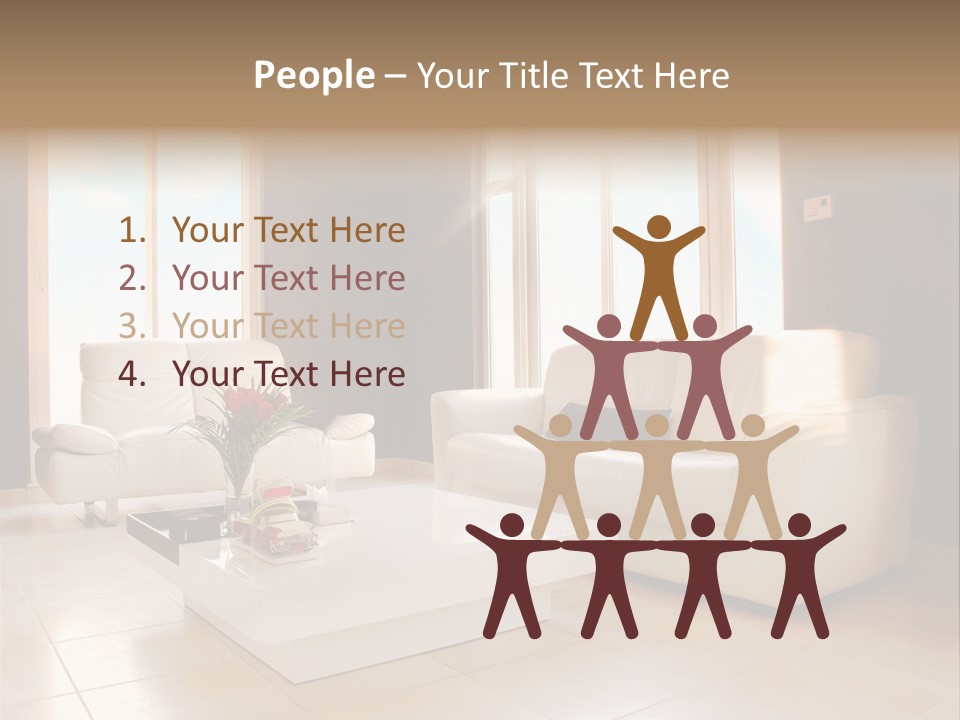 Stylish Home Image PowerPoint Template