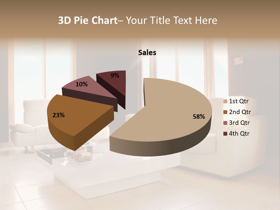 Stylish Home Image PowerPoint Template