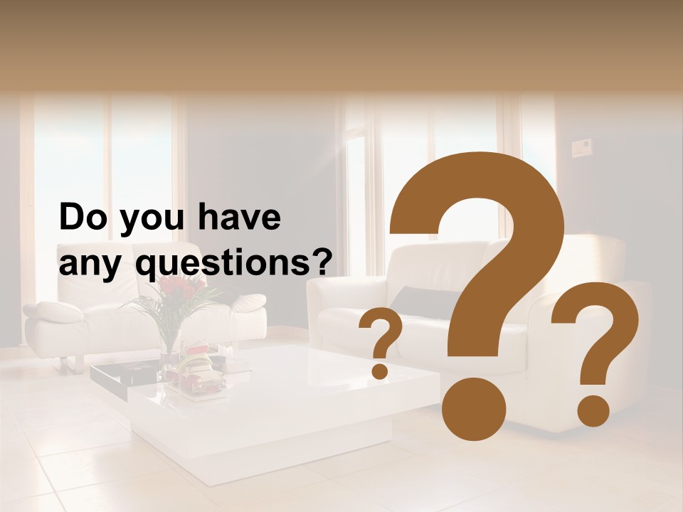 Stylish Home Image PowerPoint Template